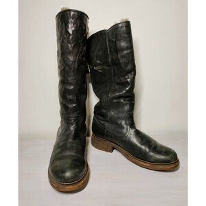 FRYE Women's Valerie Sherling Pull-On Riding Boot, Black, 9 M US